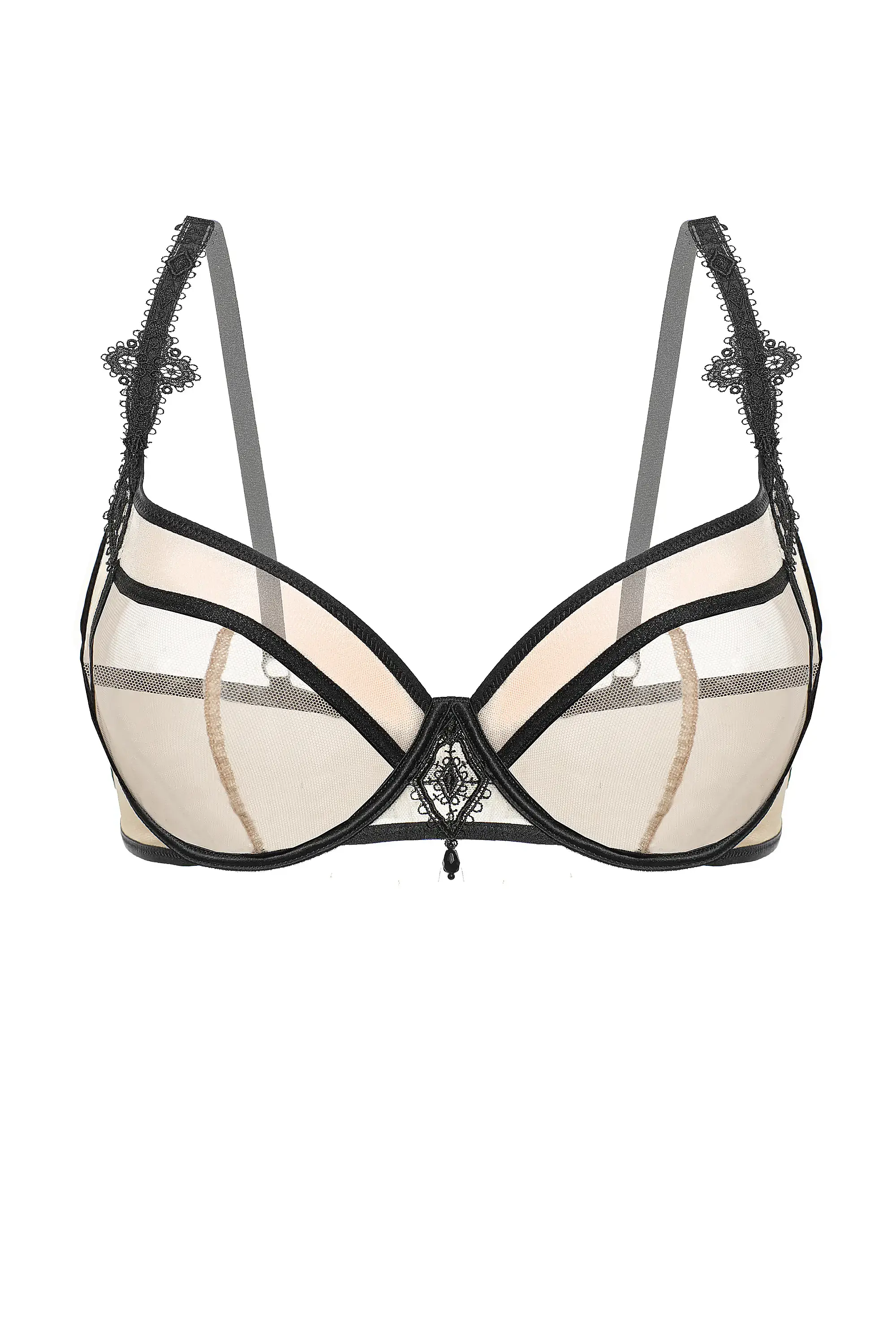 Бюстгальтер Emmanuelle чорний/кава з молоком 11712 Gracija-Rim