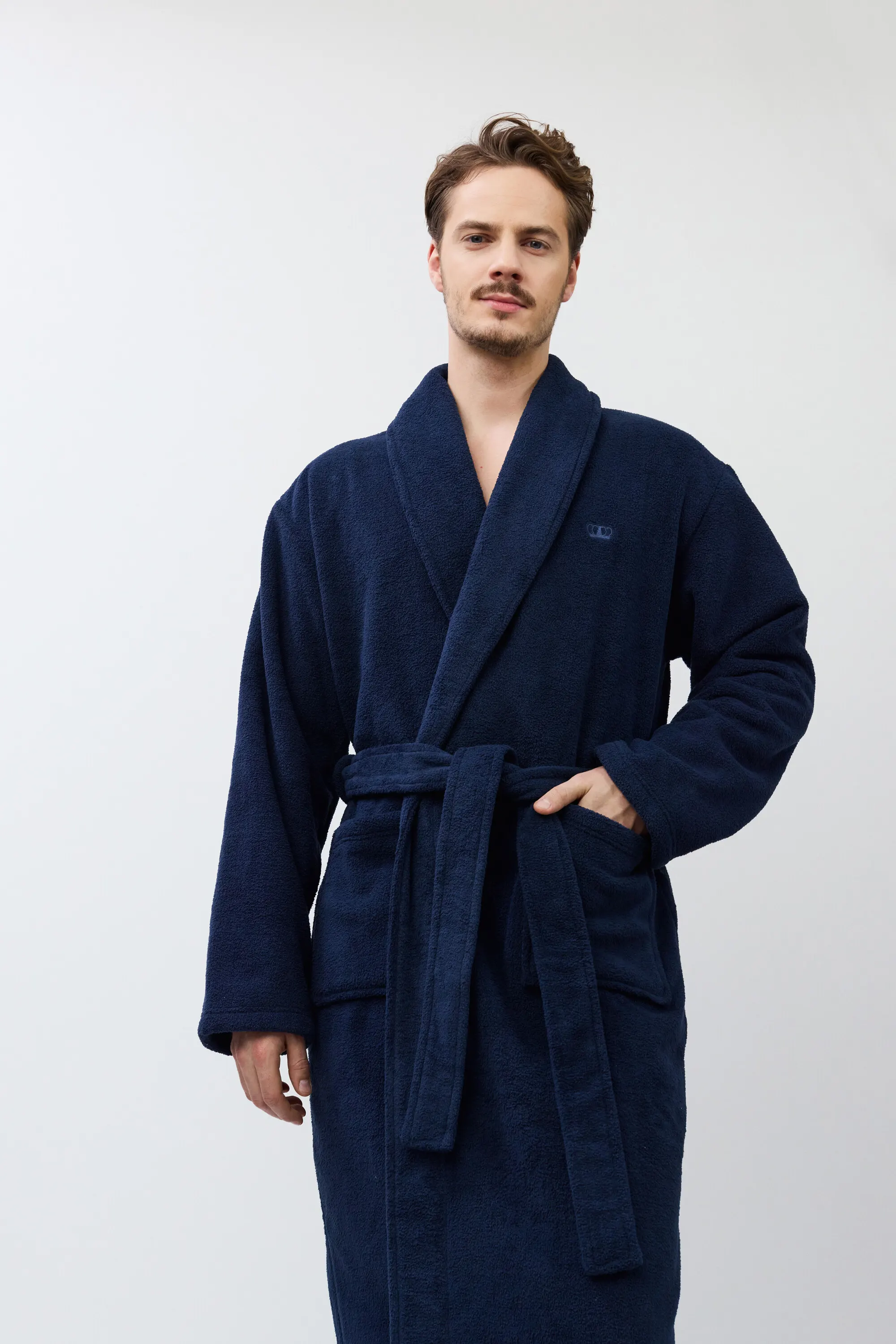 Халат Gerald bathrobe blue Aruelle