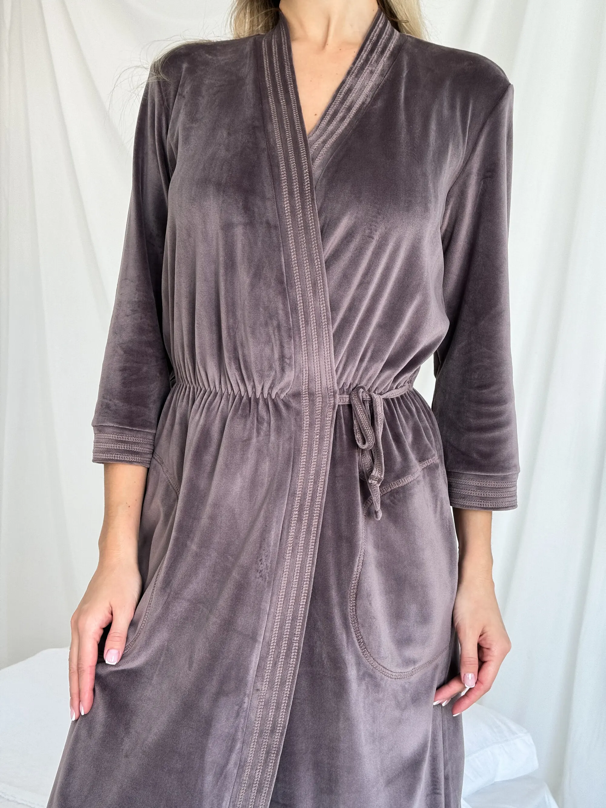 Халат велюр мокко ХВ1-17 Julia