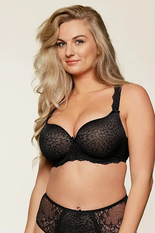 Бюстгальтер black/nude 1400-1A Linga Dore