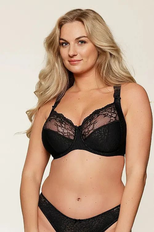 Бюстгальтер black/nude 1400-5 Linga Dore