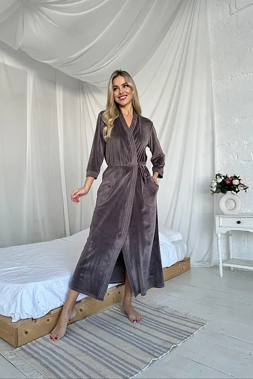 Халат велюр мокко ХВ1-17 Б Julia, Україна