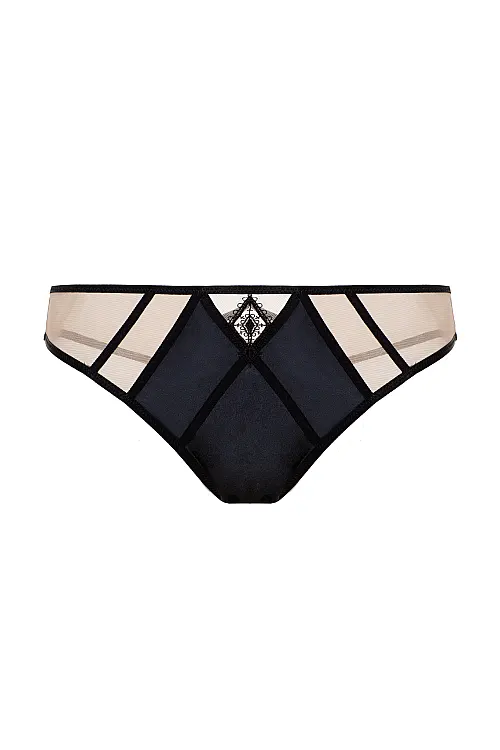 Труси Emmanuelle чорний/кава з молоком 97120 Gracija-Rim