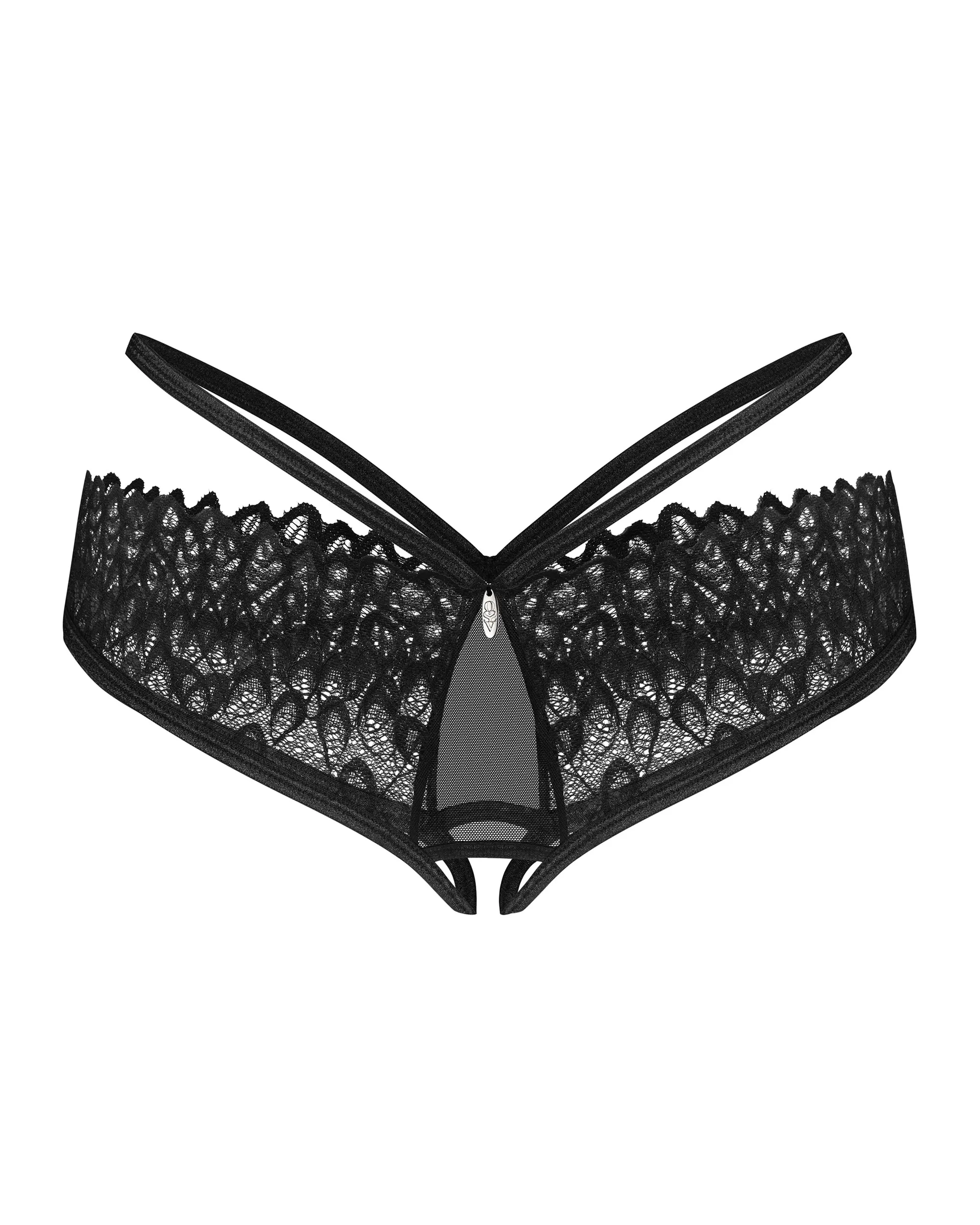 Труси black Donarella crotchless panties Obsessive