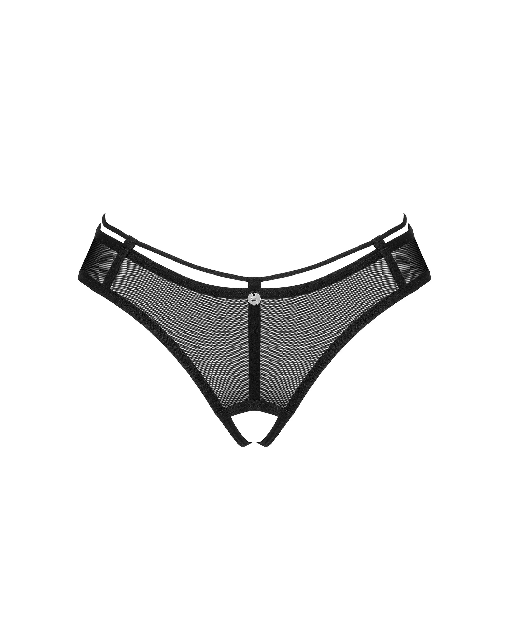 Труси black Roxelia crotchless thong Obsessive