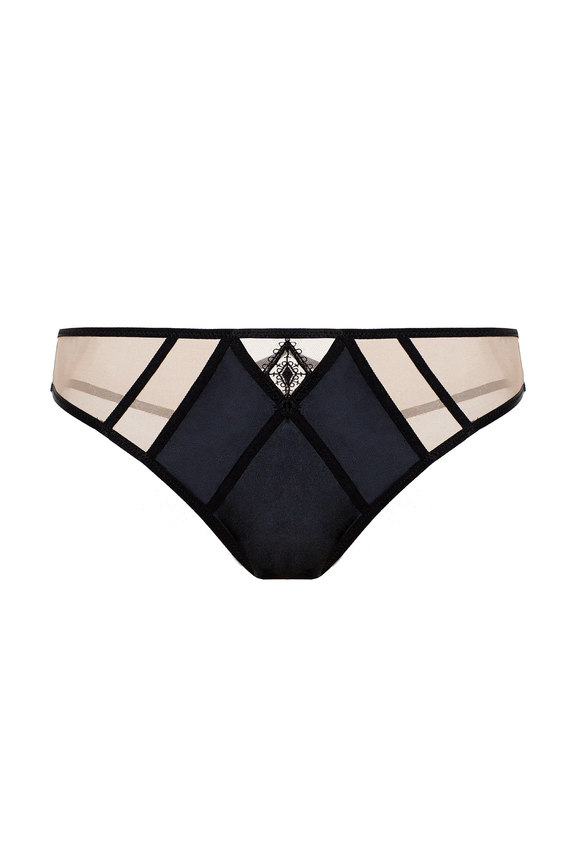 Труси Emmanuelle чорний/кава з молоком 97120 Gracija-Rim