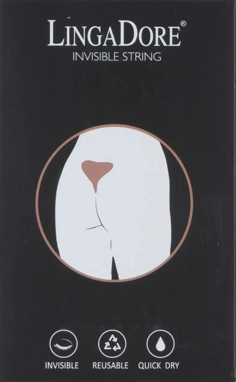 Труси Invisible string black AC023 Linga Dore